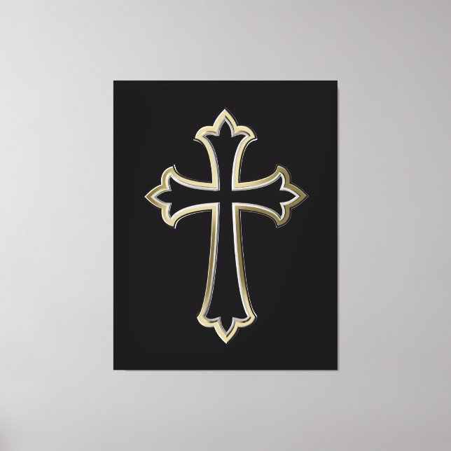 Christian cross canvas print (Front)