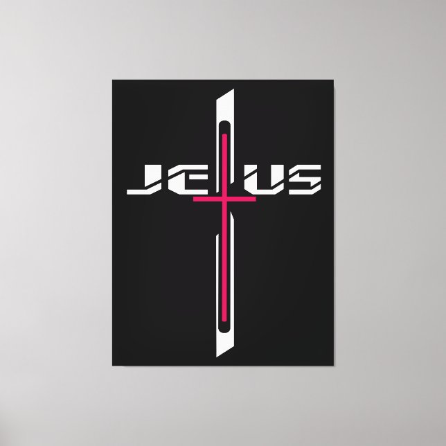 Christian cross canvas print (Front)