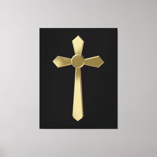 Christian cross canvas print (Front)