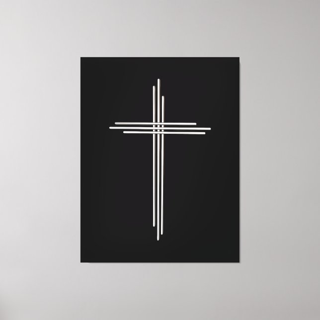Christian cross canvas print (Front)