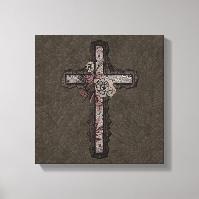 Christian Cross Canvas Print (Front)
