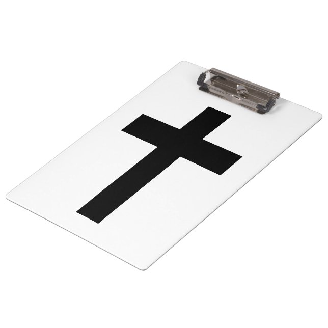 Christian Cross Clipboard (Angled)