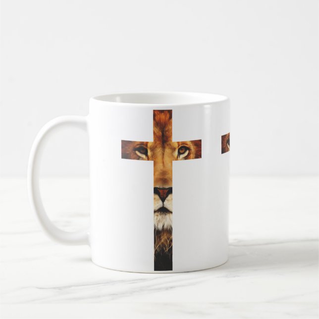 Christian Cross Coffee Mug (Left)