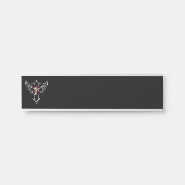 Christian cross door sign (Front)