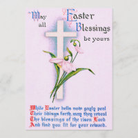 Christian Cross Easter Lily Poem