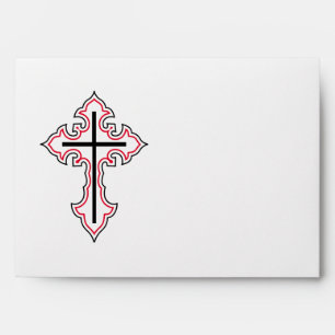 Christian cross envelope