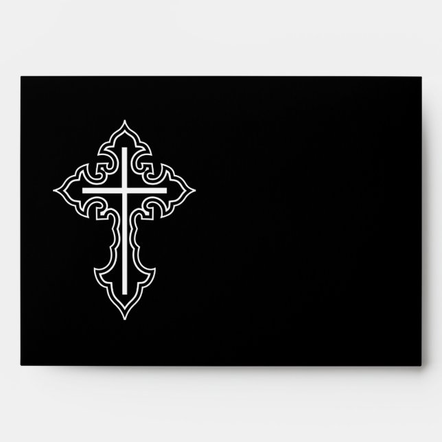 Christian cross envelope (Front)