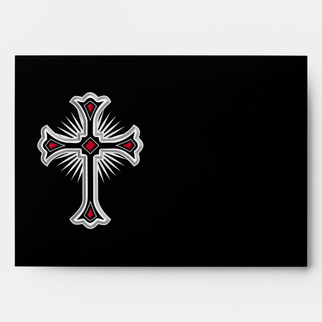 Christian cross envelope (Front)
