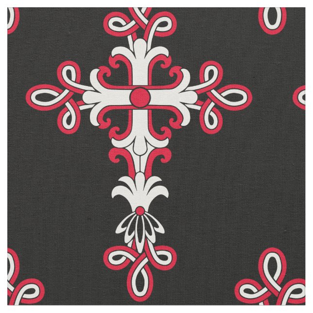 Christian cross fabric (Close Up)