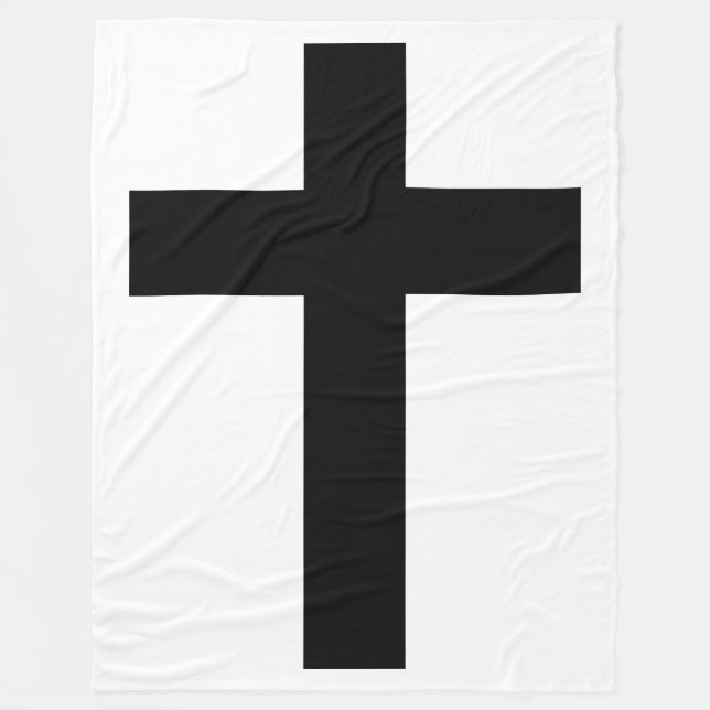 Christian Cross Fleece Blanket (Front)