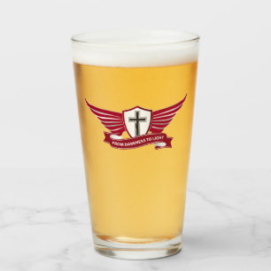 Christian cross glass