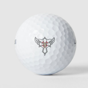 Christian cross golf balls