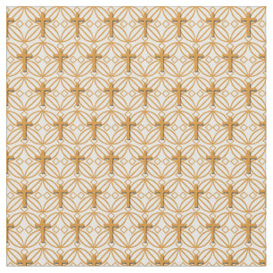 Christian Cross Grill Pattern - Small Ratio Fabric