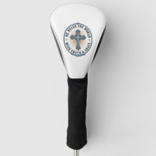 Christian Cross He Rules the World Golf Head Cover
