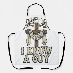 Christian Cross I Know a Guy Vintage Shirt Apron