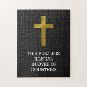 Christian Cross - Illegal in Over 50 Countries Jigsaw Puzzle