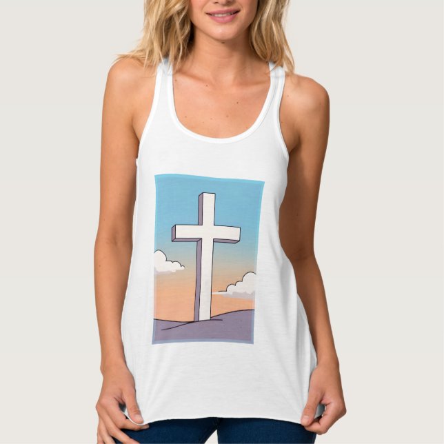 Christian Cross Inspirational Singlet (Front)