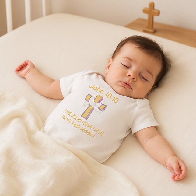 Christian Cross Jesus Baby Bodysuit (Creator Uploaded)