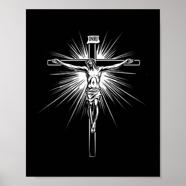 Christian Cross Jesus Christ Men Women Christians  Poster (Front)