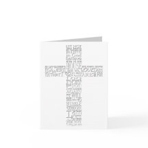 Christian Cross John 14 Sympathy Thank You note