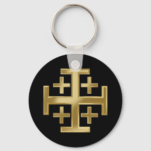 Christian cross key ring