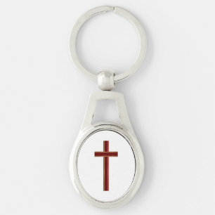 Christian cross key ring