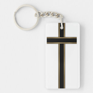 Christian cross key ring