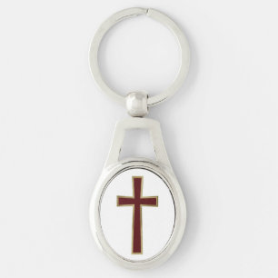 Christian cross key ring