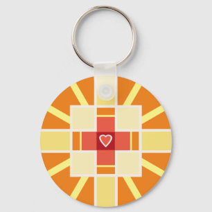 Christian cross   key ring