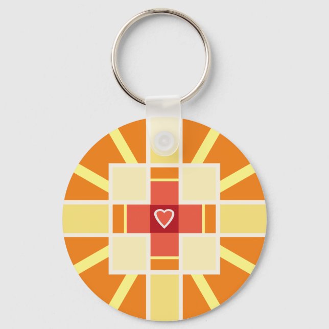 Christian cross   key ring (Front)