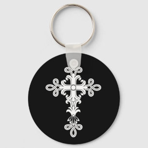 Christian cross key ring