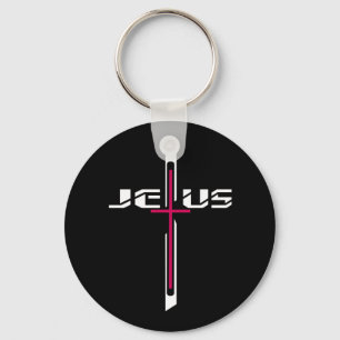 Christian cross key ring