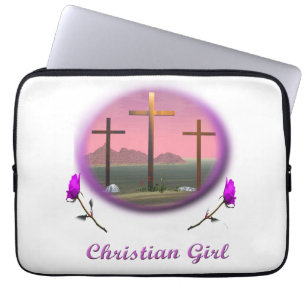 Christian cross laptop sleeve