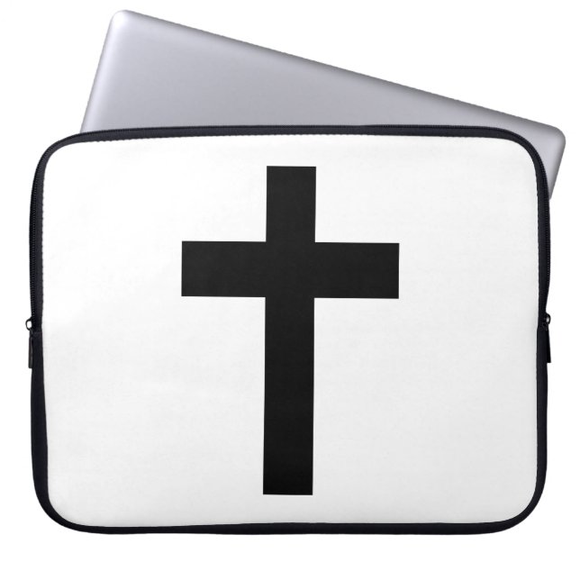 Christian Cross Laptop Sleeve (Front)