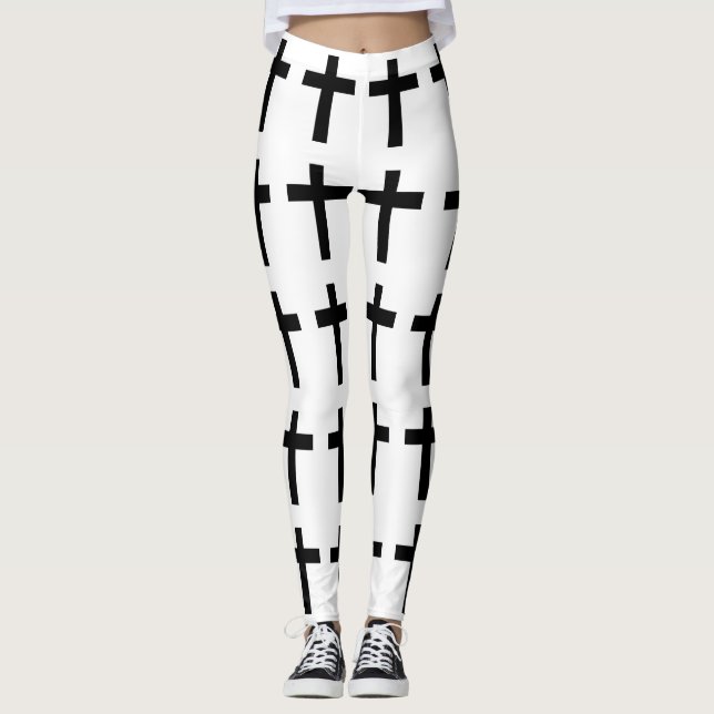 Christian Cross Leggings (Front)