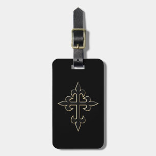 Christian cross luggage tag