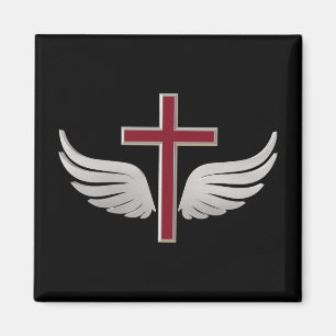 Christian cross magnet