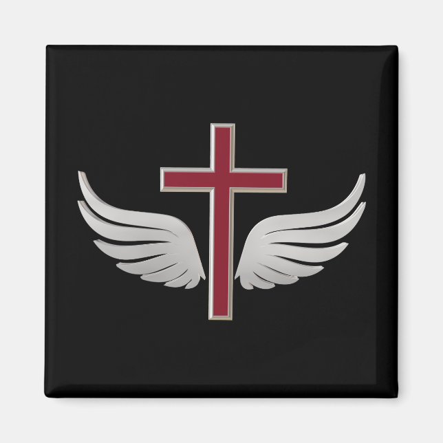 Christian cross magnet (Front)