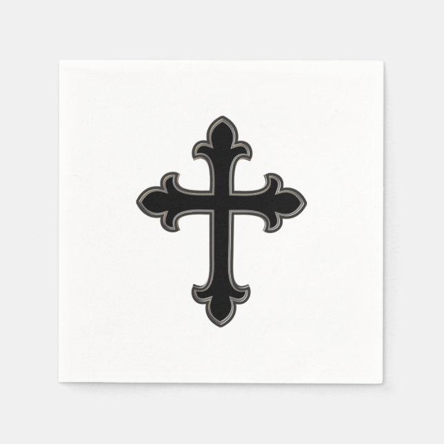 Christian cross napkin (Front)