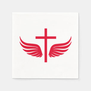 Christian cross napkin