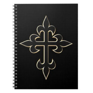 Christian cross notebook