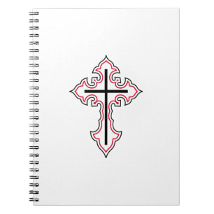 Christian cross notebook