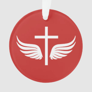 Christian cross ornament