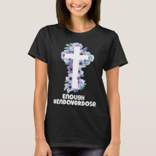 christian cross overdose Purple Ribbon Overdose Aw T-Shirt