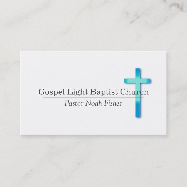 Christian Cross Pastor Christianity Card (Front)