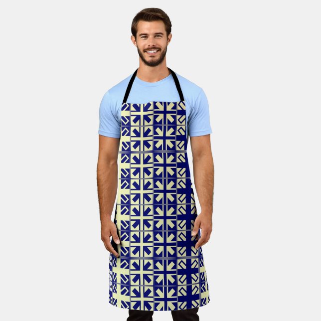 Christian Cross Pattern 2 Apron (Worn)