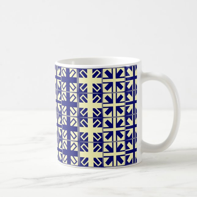 Christian Cross Pattern 2 Coffee Mug (Right)