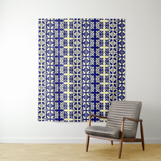 Christian Cross Pattern 2 Tapestry (In Situ)