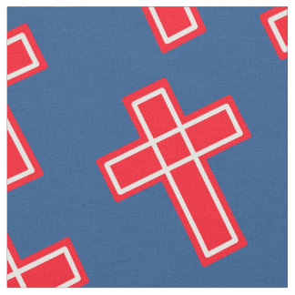 Christian cross pattern fabric
