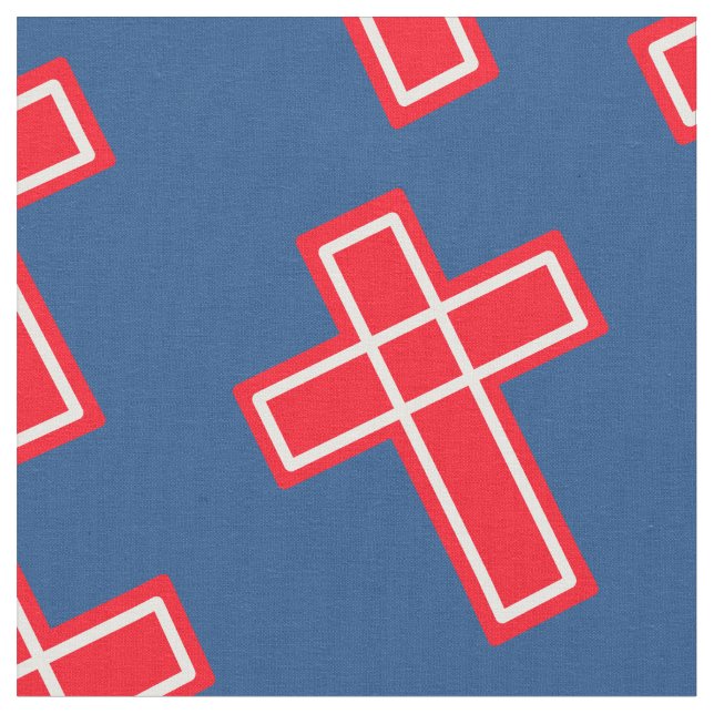 Christian cross pattern fabric (Close Up)